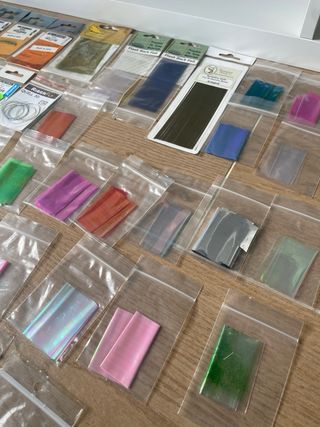 Lote material montaje perdigones pesca