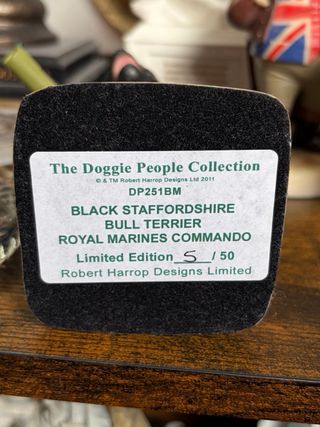 bull terrier Staffordshire royal marines statue