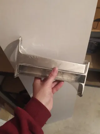 Estantería Ikea 1,20m Blanca y Plata