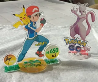 Stand Acrilico Pokemon Ash Pikachu