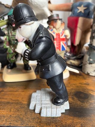 English bull terrier limited police Bobby statue