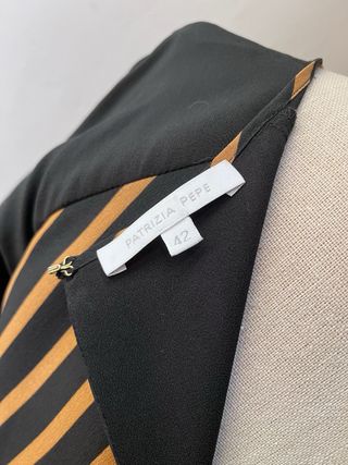 Abito Patrizia Pepe seta beige e nero