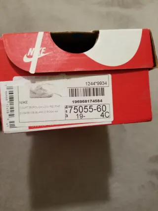 Zapatillas Nike niña rosa y blanco