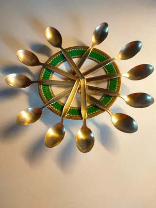 Servizio caffè porcellana con cucchiaini