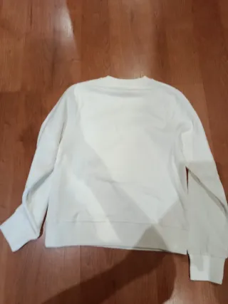 Sudadera blanca niño/a T.8