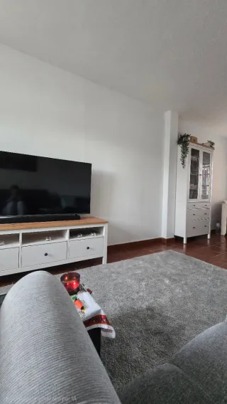 Mueble TV y vitrina cristal madera