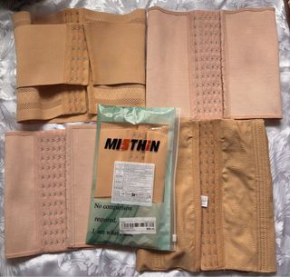 Corsé moldeador negro cose beige 12 prendas