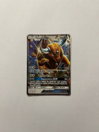 Tris carte Pokémon GX Ninetales, Gumshoos, Tauros