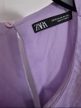 Vestito corto lilla Zara
