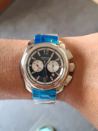 Reloj Norton Cronógrafo 43mm Negro/Plata