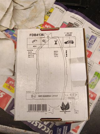 Pastiglie Freno Anteriori Ferodo FDB4136