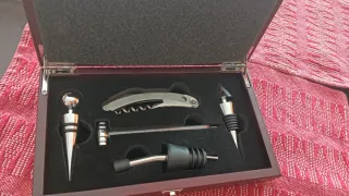 Set de vino de madera
