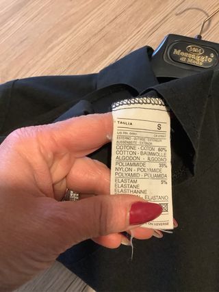Camicia donna Sisley in cotone nera