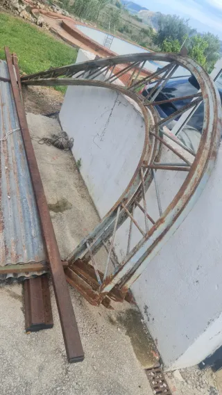 Estructura hierro 6m para 2 coches