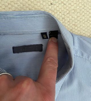 Camicia Valentino Tg. 41 righe blu