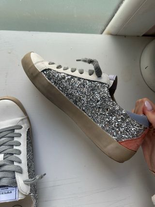 Zapatillas deportivas con brillos talla 37
