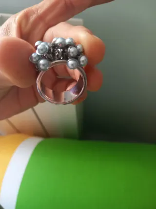 Anillo Swatch JRW014-WPlata y Perlas T9=18.89mm