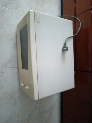 Microondas Samsung en funcionamiento