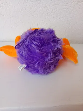 Peluche divertido morado y naranja