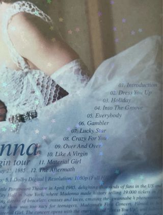 Madonna Virgin Tour 85 Blu-ray