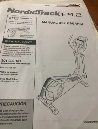 Bicicleta Elíptica NordicTrack 9.2