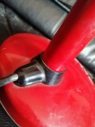 Lampada da tavolo rossa anni 60/70