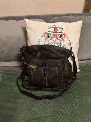 Bolso Pierre Cardin Marrón Piel