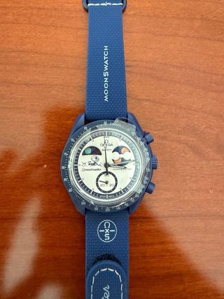 Swatch Mission to Earthphase Moonshine Gold Blu
