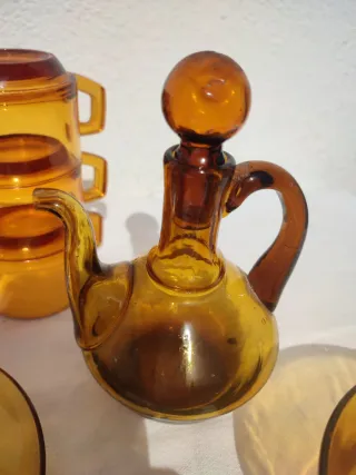 Conjunto café Duralex ámbar