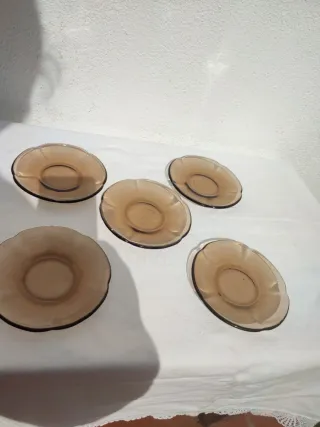 Conjunto café Duralex ámbar