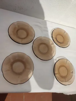 Conjunto café Duralex ámbar