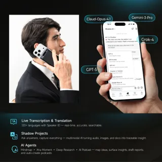 Grabadora Inteligente Mobvoi TicNote AI
