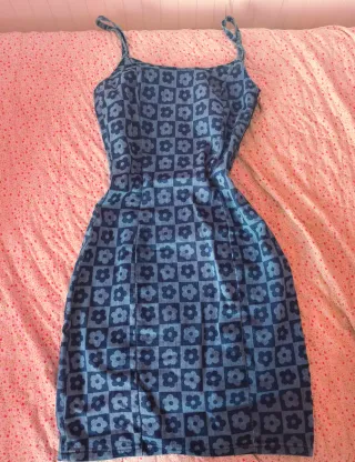 Vestido H&M floral azul