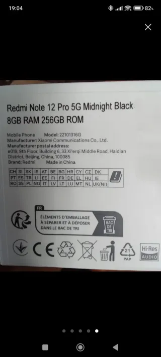 Xiaomi Redmi Note 12 Pro 5G Azul