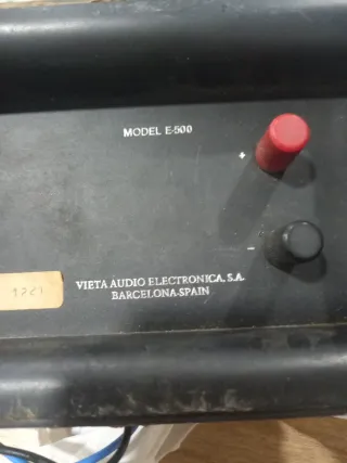 Filtros Altavoces Vieta E-500 Vintage