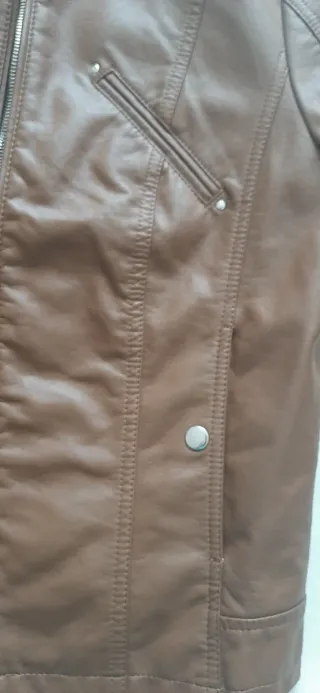 Chaqueta cuero Vero Moda mujer marrón