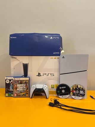 PlayStation 5 SLIM 1TB (Disco) + 2 Giochi +ps5slim