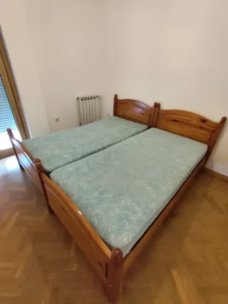 2 Camas 90cm Madera Maciza