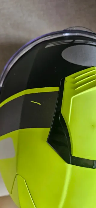 Casco Moto Ls2 Amarillo y Negro
