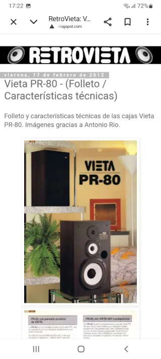 Filtros Vieta PR-80 Vintage