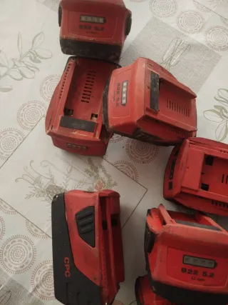 Baterías Hilti B 22 (5.0 Ah y 3.3 Ah) averiadas