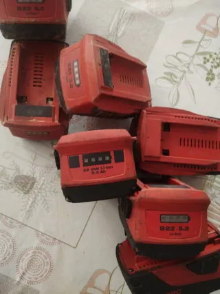Baterías Hilti B 22 (5.0 Ah y 3.3 Ah) averiadas