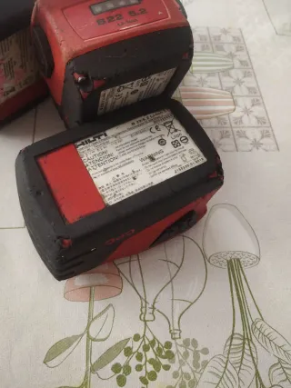 Baterías Hilti B 22 (5.0 Ah y 3.3 Ah) averiadas