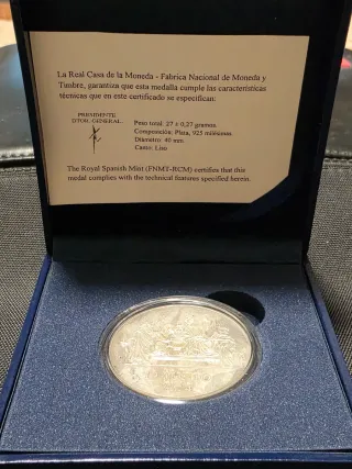 Medalla Plata Proclamación Felipe VI