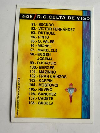Mundicromo, temp 98 – 98, cromos varios