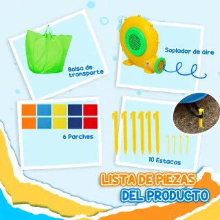 Castillo Hinchable con Tobogán y Foso