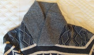 Jersey Gap de Algodón, Azul Gris Blanco