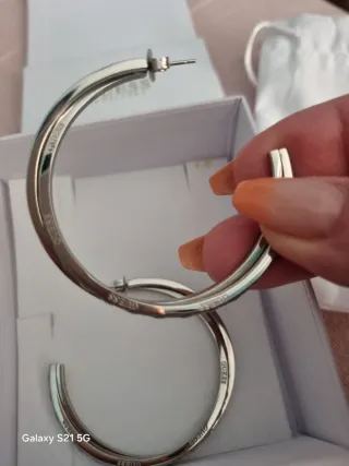 Pendientes Guess Aro Plata