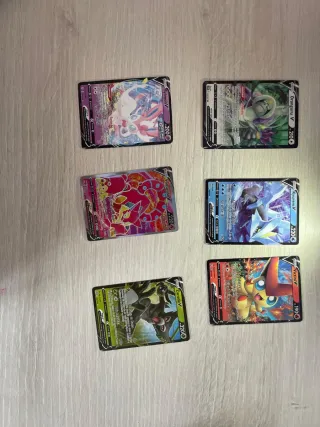 6 Cartas Pokémon V: Sylveon, Oranguru, Kyurem, Vol