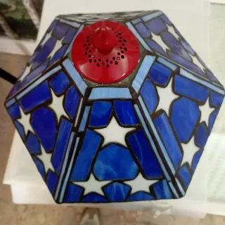 LAMPADA DA TAVOLO STILE TIFFANY VETRO AMERICA